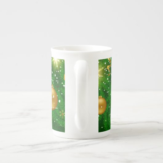 Hintergrundbild der Weihnachtsbaumen-67181 Porzellantasse (Rückseite)