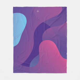 Hintergrundbild des Farbverlaufs. Abstrakte Geomet Fleecedecke