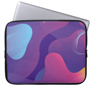 Hintergrundbild des Farbverlaufs. Abstrakte Geomet Laptopschutzhülle