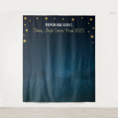 Hintergrundbild des Prom-Tanzes in der Nacht Wandteppich (Vorderseite)