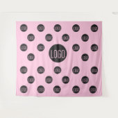 Hintergrundbild des Unternehmens mit benutzerdefin Wandteppich (Vorderseite (Horizontal))