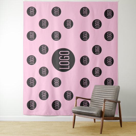 Hintergrundbild des Unternehmens mit benutzerdefin Wandteppich (Beispiel)