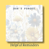 Hintergrundbild für Aquarellfarben Blume Anpassbar Post-it Klebezettel