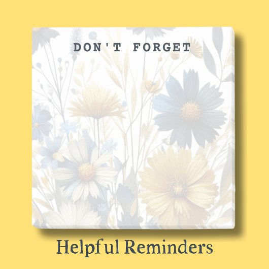 Hintergrundbild für Aquarellfarben Blume Anpassbar Post-it Klebezettel