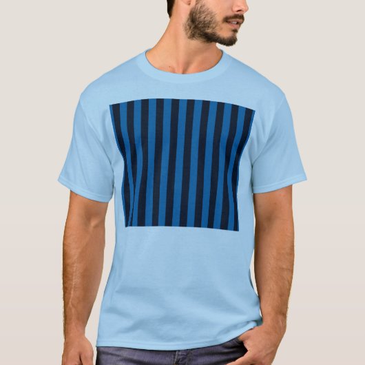 Hintergrundbild für blaue vertikale Streifen anpas T-Shirt (Vorderseite)