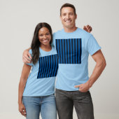 Hintergrundbild für blaue vertikale Streifen anpas T-Shirt (Unisex)