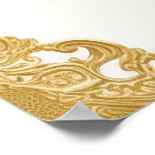 Hintergrundbild für Goldvorlagen Benutzerdefiniert Poster (Ecke)