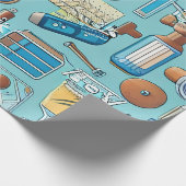 Hintergrundbild für Labrador-Equipment Geschenkpapier (Ecke)