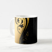 Hintergrundbild Goldrahmen floral Kaffeetasse (Vorderseite Links)