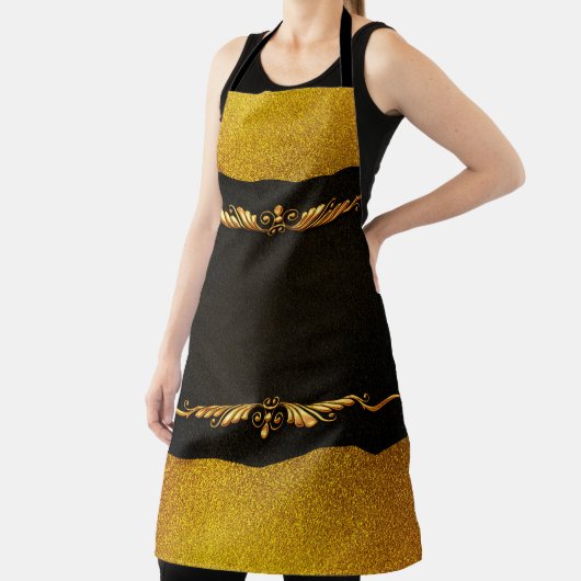 Hintergrundbild Goldrahmen floral Schürze (InSitu)