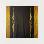 Hintergrundbild Goldrahmen floral Wandteppich (Vorderseite (Horizontal))