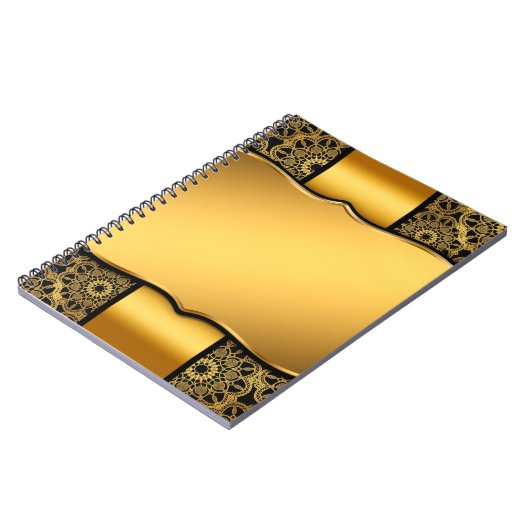 Hintergrundbild Goldrahmen Notizblock (Linke Seite)