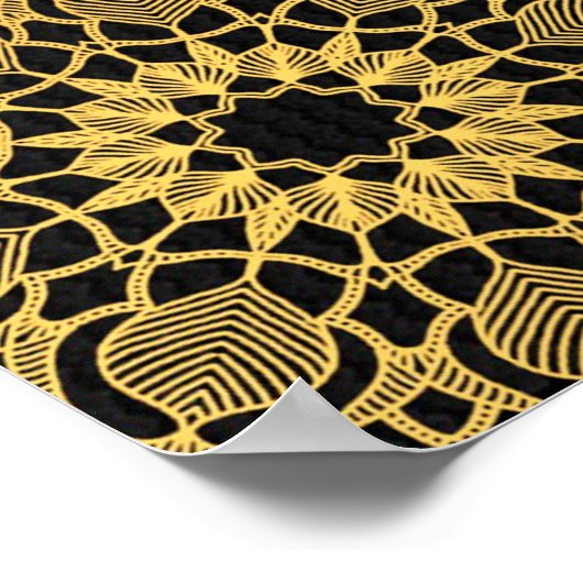 Hintergrundbild Goldrahmen Poster (Ecke)