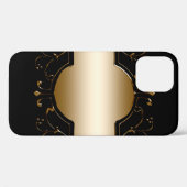 Hintergrundbild Goldrahmen schwarz Case-Mate iPhone Hülle (Rückseite (Horizontal))