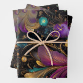 Hintergrundbild Intrictive Blume Lila Geschenkpapier Set (Beispiel)