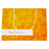 Hintergrundbild - orange-gelb + Text Große Geschenktüte (Vorderseite)