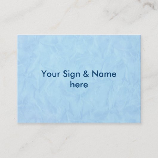 Hintergrundbild TEXTURE - blau Visitenkarte (Vorderseite)