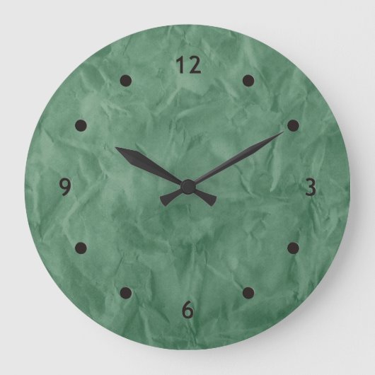 Hintergrundbild TEXTURE - dreckig grün Große Wanduhr (Vorderseite)