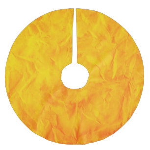 Hintergrundbild TEXTURE - orangegelb Polyester Weihnachtsbaumdecke
