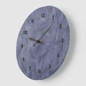 Hintergrundbild TEXTURE - schmutzig blau Große Wanduhr (Winkel)