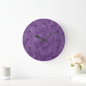 Hintergrundbild TEXTURE - schmutzige violette Farb Große Wanduhr (Zuhause)