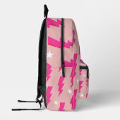 Hintergrundbild Y2K Muster in Star Pink Bedruckter Rucksack (Links)
