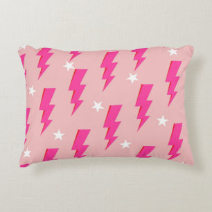 Hintergrundbild Y2K Muster in Star Pink Dekokissen