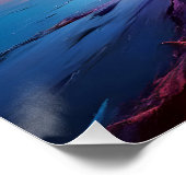 Hintergrundbild zur abstrakten Landschaft Himmel Poster (Ecke)