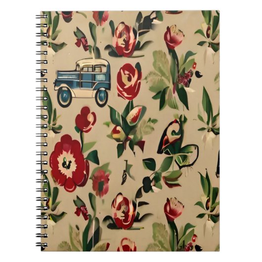 Hintergrundbilder Vintag Retro der 40er Jahre Notizblock (Vorderseite)