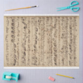 Hintergrundblatt des Musikblattes Seidenpapier (Basteln)