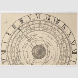 Hintergrundblatt für das astrologische Junk-Journa Seidenpapier