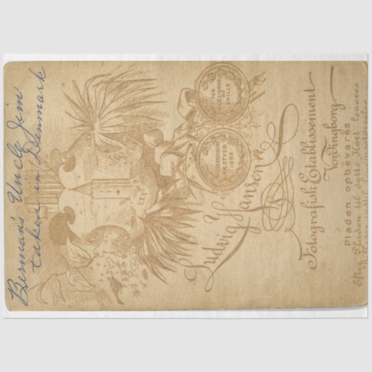 Hintergrundblatt für das "Cabine Card Junk Journal Seidenpapier (Vorderseite)