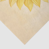 Hintergrunddekor der Gelben Wasserfarbe Sonnenblum Seidenpapier (Detail)