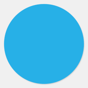 Hintergrunddekor für Sky Blue Color Runder Aufkleber