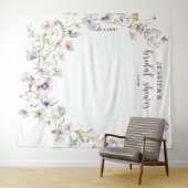 Hintergrunddekor für Wildblume-Brautparty Wandteppich (Beispiel (Horizontal))