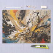 Hintergrunddekoupage der abstrakten Acryl-Splash Seidenpapier (Handwerk)