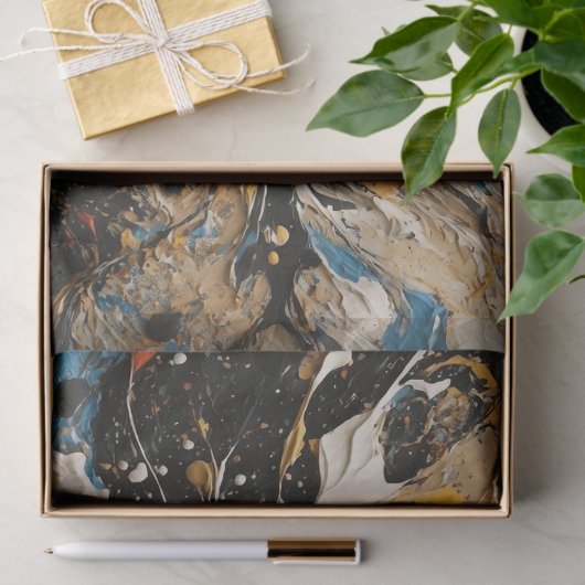 Hintergrunddekoupage der abstrakten Acryl-Splash Seidenpapier (Geschenk)