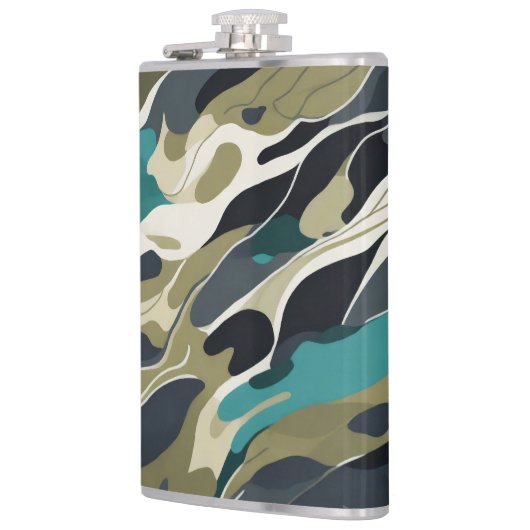 Hintergrunddesign in Camouflage Flachmann (Links)