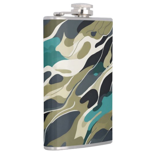 Hintergrunddesign in Camouflage Flachmann (Rechts)