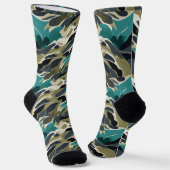 Hintergrunddesign in Camouflage Socken (Gewinkelt)