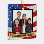 Hintergründe der amerikanischen Flagge Patriotisch Keramikornament (Rechts)