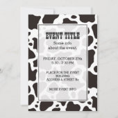 Hintergründe der Kuhstruktur Einladung (Vorderseite)