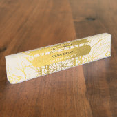 Hintergründe der Muster-Ränder aus Gold Treppen Namensplakette (Seite)