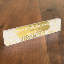 Hintergründe der Muster-Ränder aus Gold Treppen Namensplakette