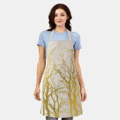 Hintergründe der Muster-Ränder aus Gold Treppen Schürze (Getragen)