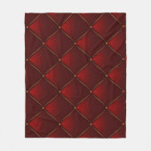 Hintergründe des gequilten Red Gold Thread Fleecedecke (Vorderseite)