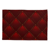 Hintergründe des gequilten Red Gold Thread Kissenbezug (Rückseite)