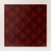 Hintergründe des gequilten Red Gold Thread Puzzle (Horizontal)