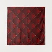 Hintergründe des gequilten Red Gold Thread Wandteppich (Vorderseite (Horizontal))