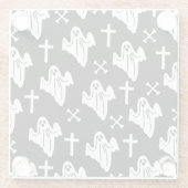 Hintergründe des Handzeichens Halloween Glasuntersetzer (Rückseite)